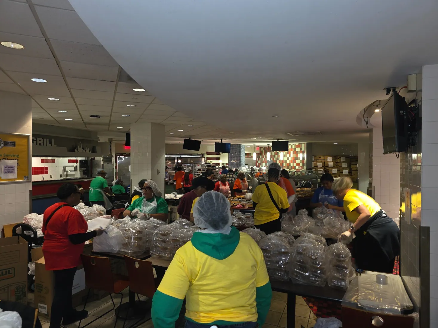 Food preparation at the gathering